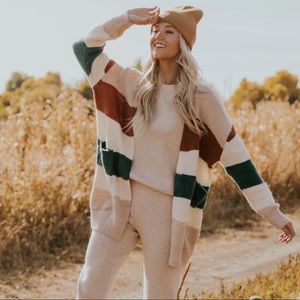 Roolee Merrill Stripe Cardigan